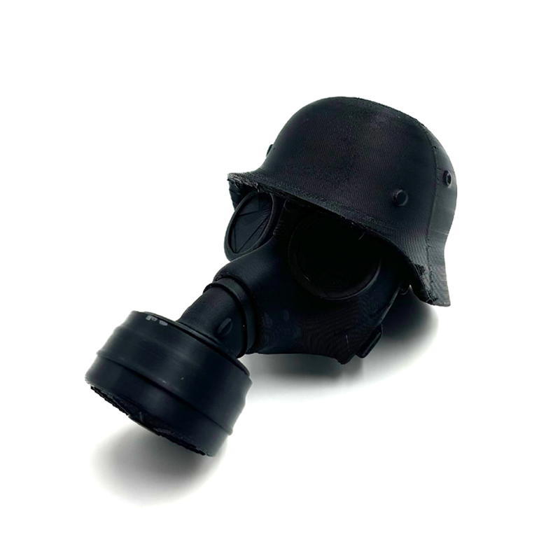 Trailer Hitch Cover Military Helmet & Gas Mask Weatherproof