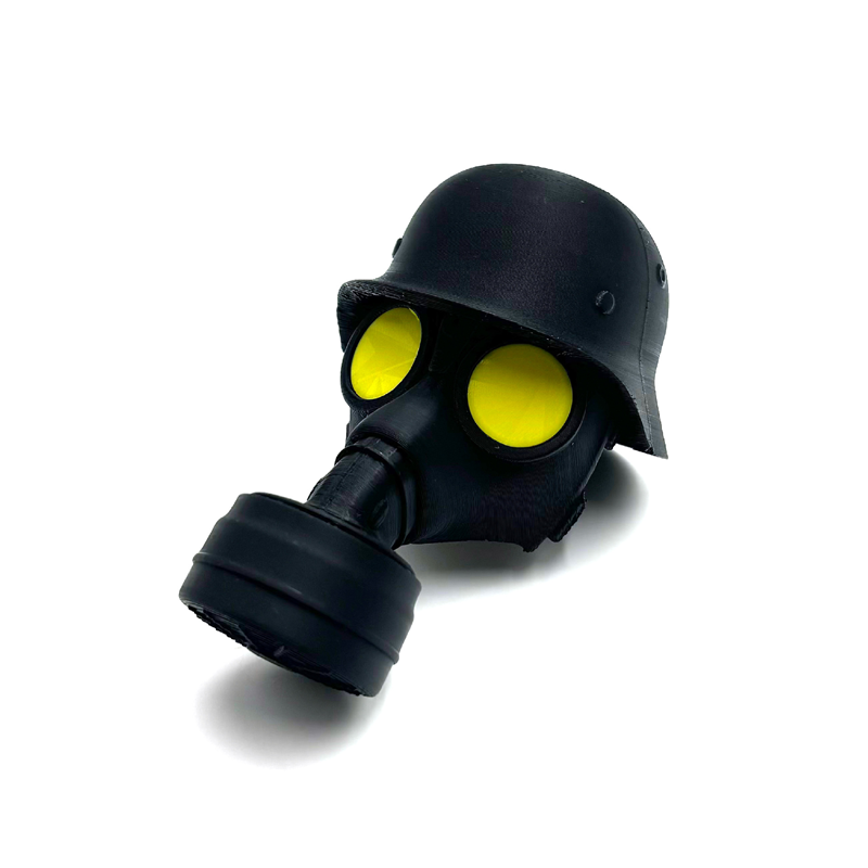 Trailer Hitch Cover Military Helmet & Gas Mask Weatherproof