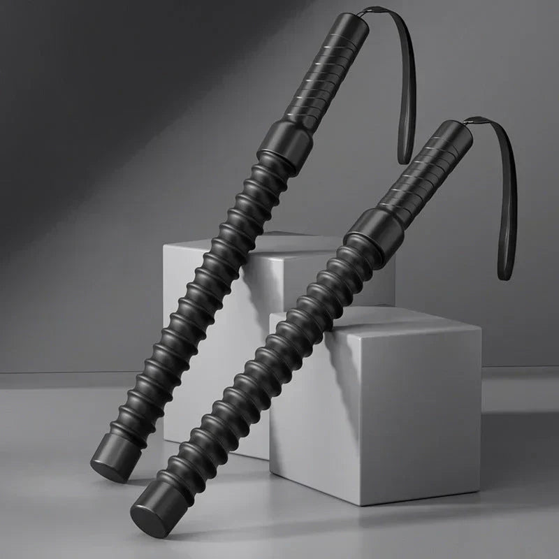 Training Ropes Weighted Steel Springs Leather Handles