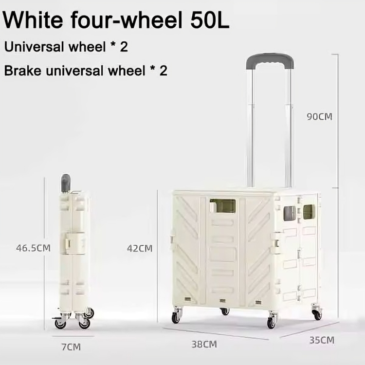 Transport Cart Foldable Stair-Climbing Wheels 75L