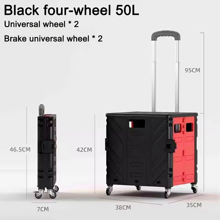 Transport Cart Foldable Stair-Climbing Wheels 75L