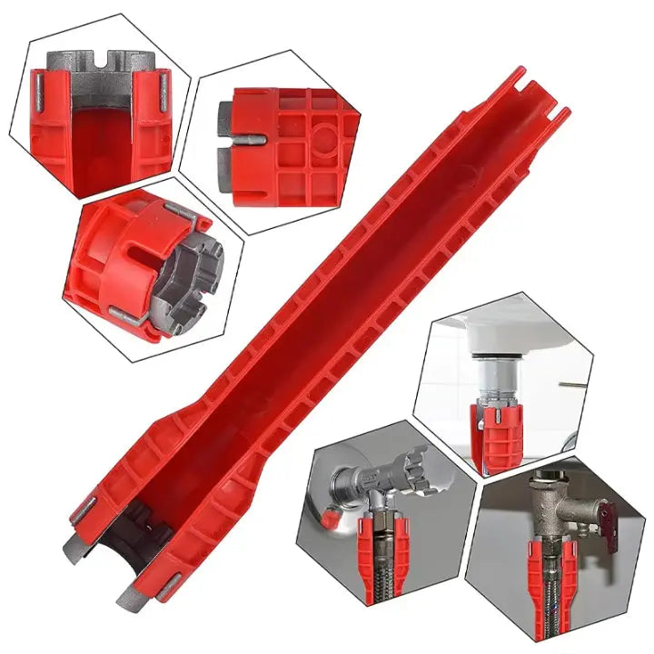 Trap Wrench Slim Long Reach Includes Adapters