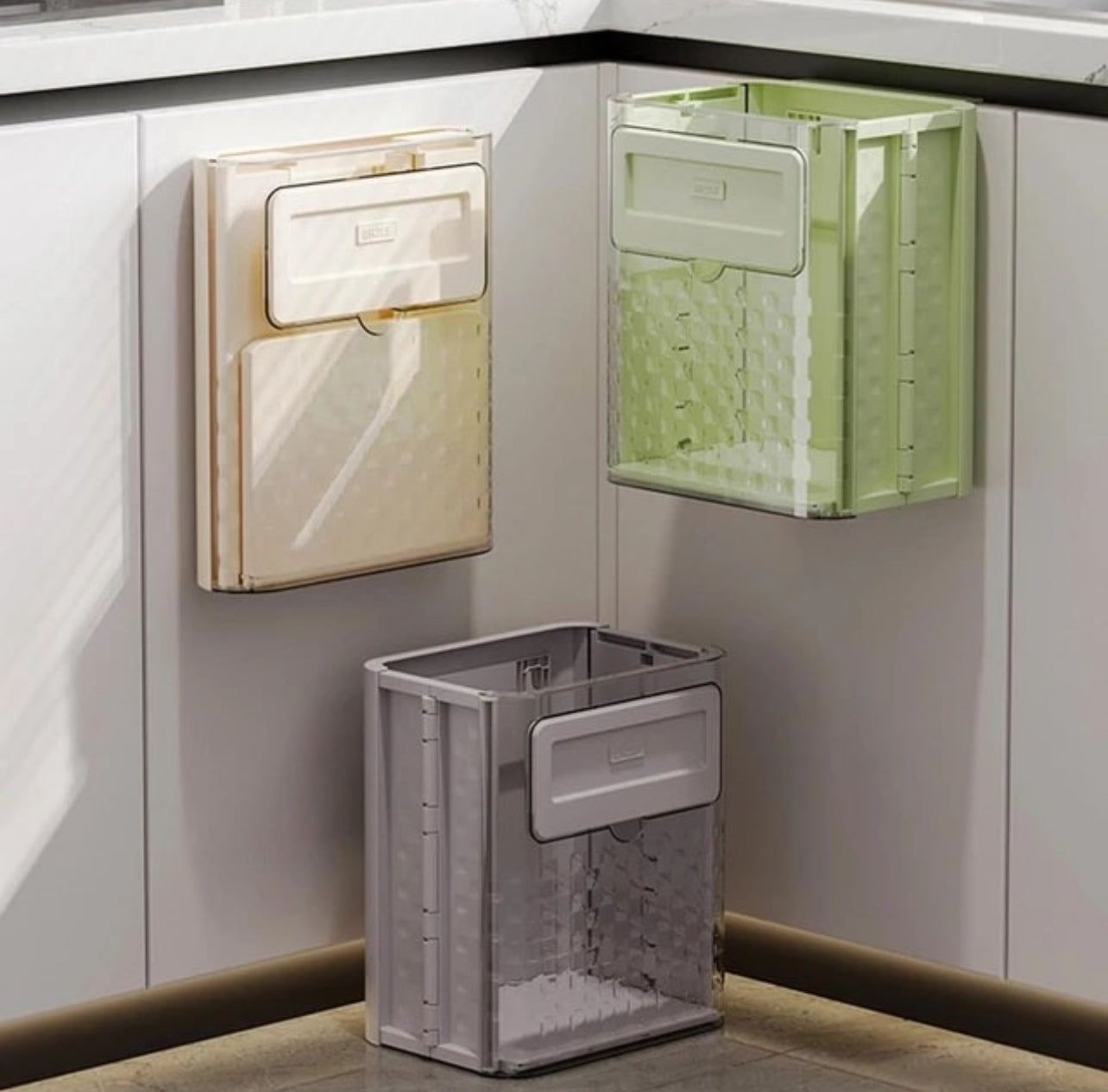 Trash Bin Foldable Hands-Free Cabinet Hook