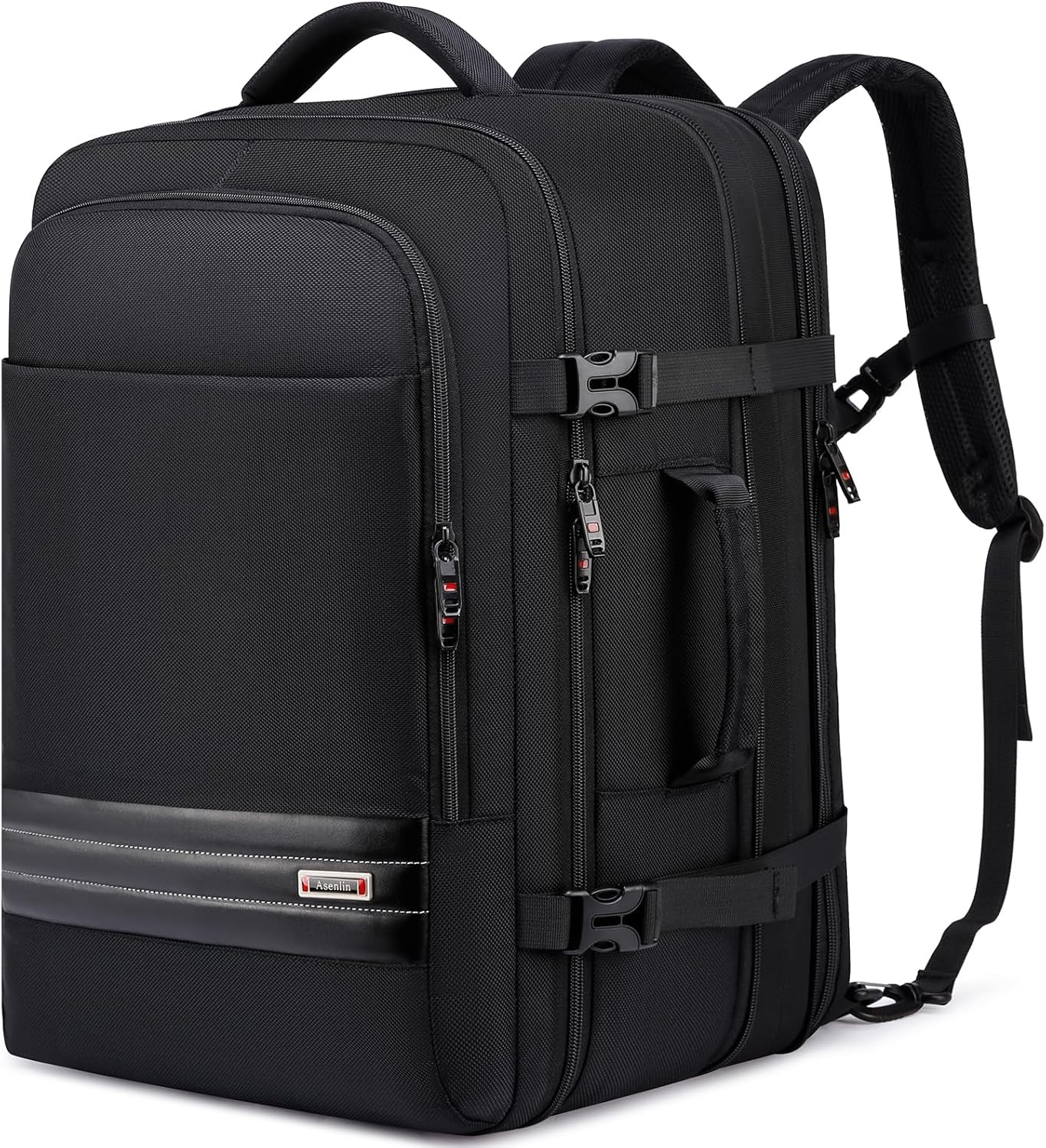 Travel Backpack Expandable 45-55L Padded Laptop Compartment Carry-On Compatible