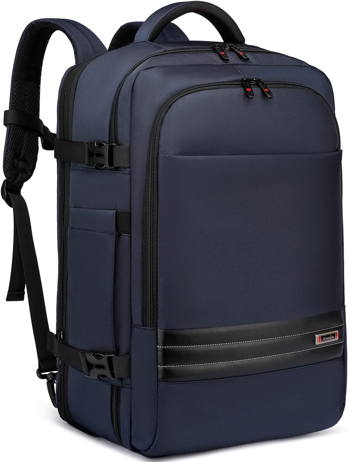 Travel Backpack Expandable 45-55L Padded Laptop Compartment Carry-On Compatible