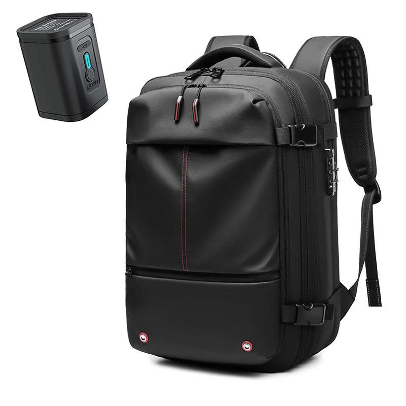 Travel Backpack Vacuum Compression Expandable 60L Padded Laptop Compartment