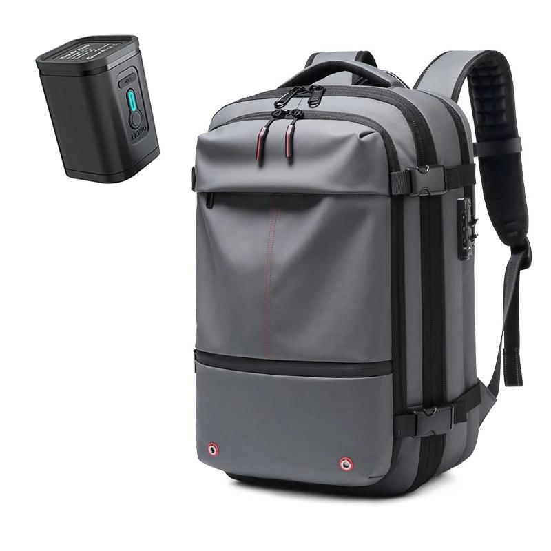 Travel Backpack Vacuum Compression Expandable 60L Padded Laptop Compartment