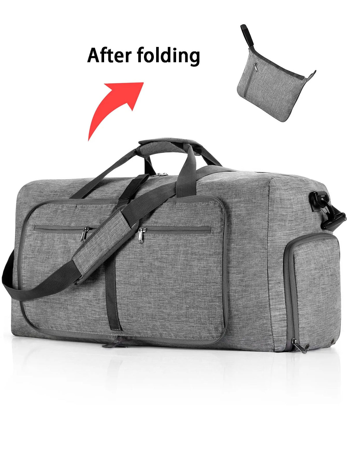 Travel Bag Foldable 65L Multiple Zip Pockets