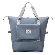 Travel Bag Foldable Space-Saving Zippered Wet Compartment 20-35L