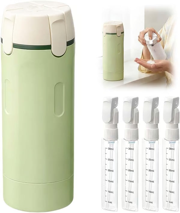 Travel Bottle Set Leak-Proof Push-Button Refillable