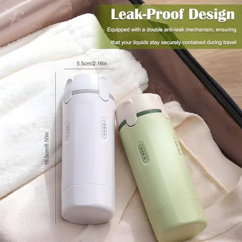 Travel Bottle Set Leak-Proof Push-Button Refillable