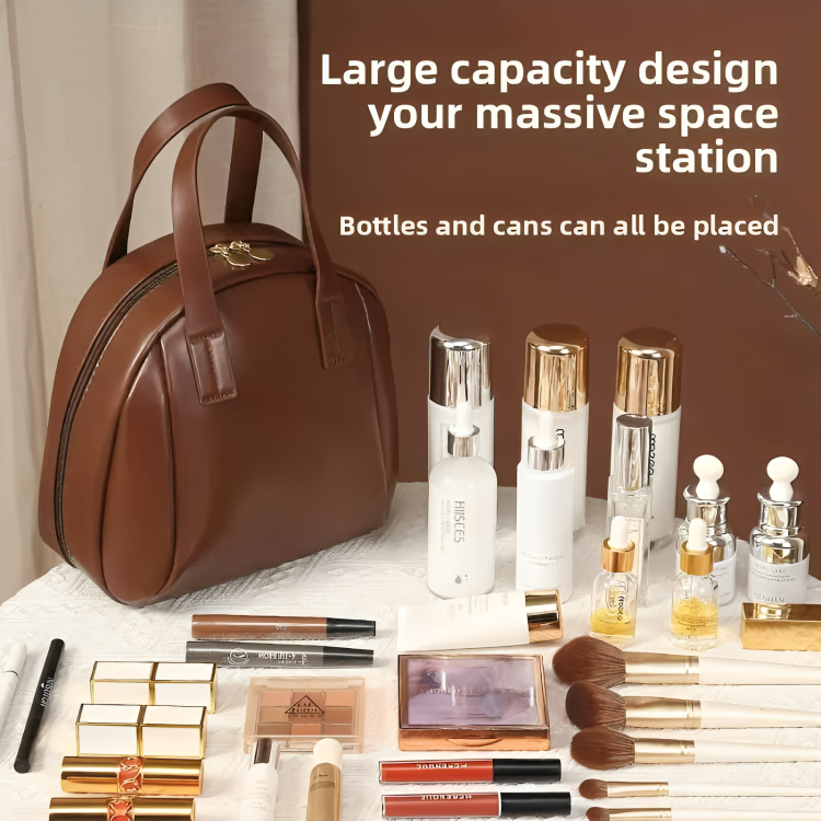 Travel Cosmetic Bag Large Capacity Waterproof & Organized Compartments