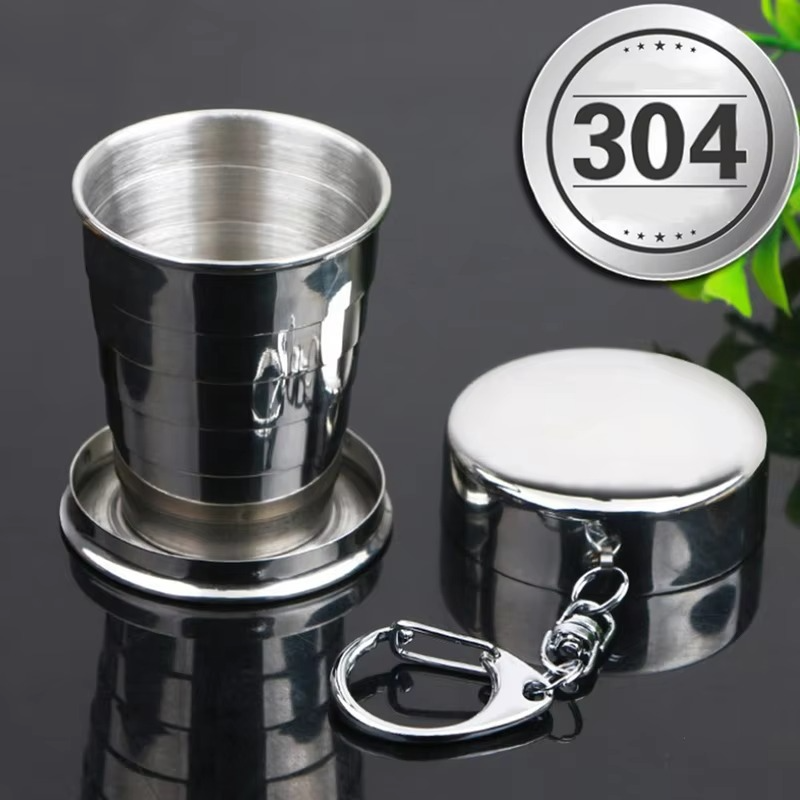 Travel Cup Telescopic Collapsible Stainless Steel 150ml