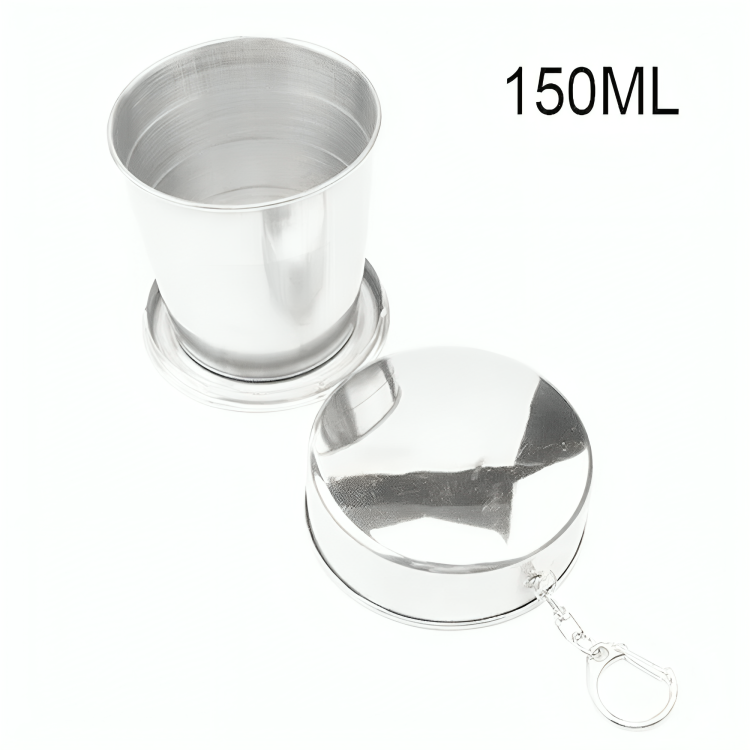Travel Cup Telescopic Collapsible Stainless Steel 150ml