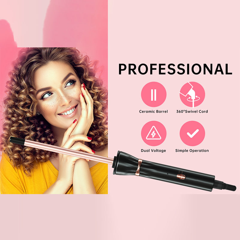 Travel Curling Iron Tourmaline Ceramic 9mm Compact