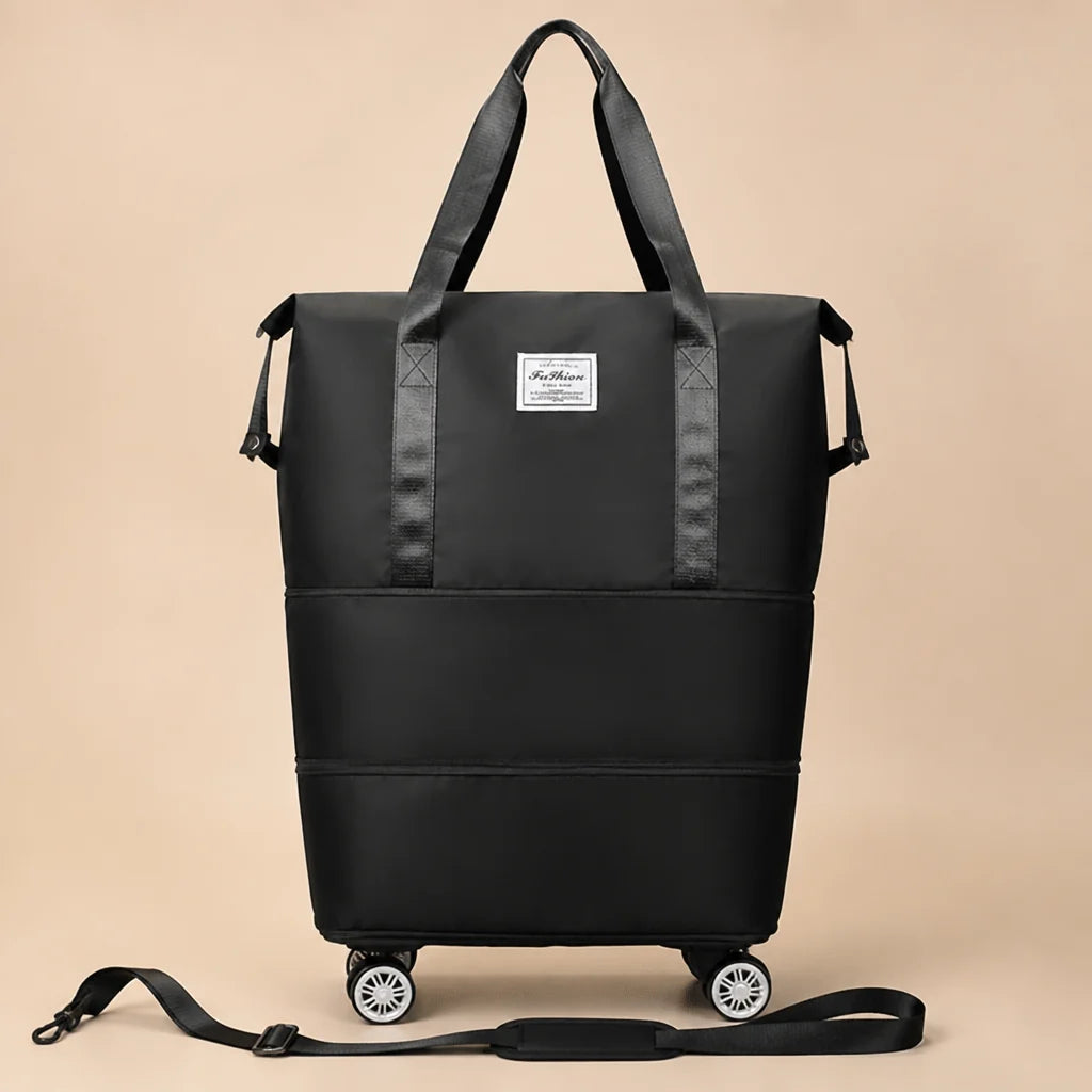 Travel Duffel Bag Wet Dry Compartment Removable Spinner Wheels