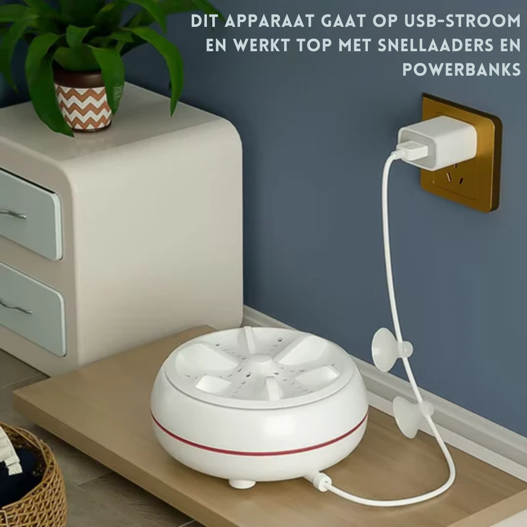 Travel Mini Washing Machine Ultrasonic & USB Powered