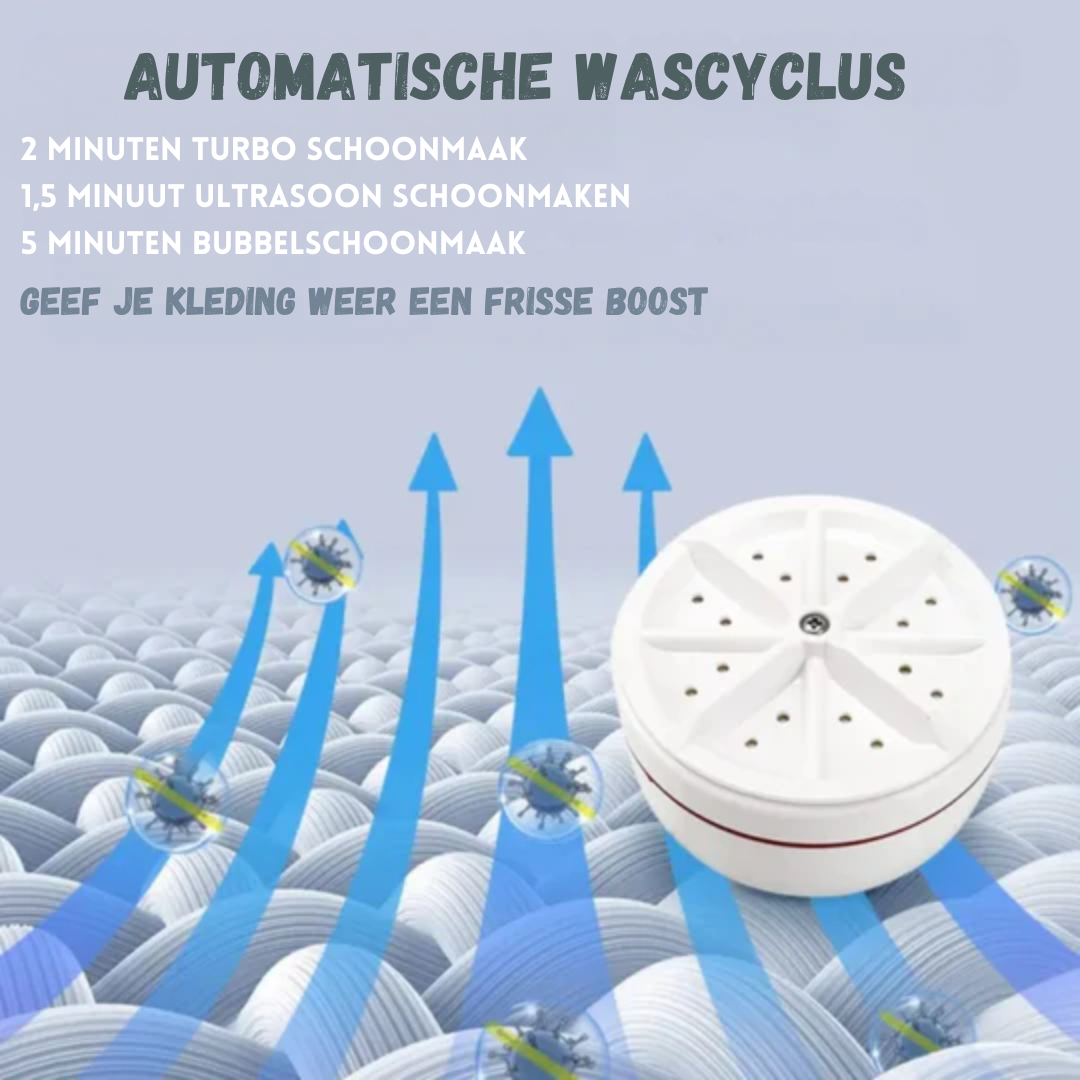 Travel Mini Washing Machine Ultrasonic & USB Powered