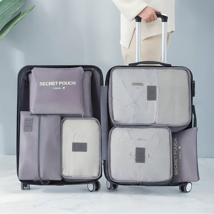 Travel Organizer Set 7-Piece Compression Waterproof Nylon