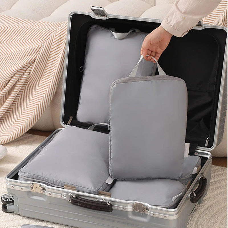 Travel Packing Bag Set Air-Compression Polyester 6-Piece