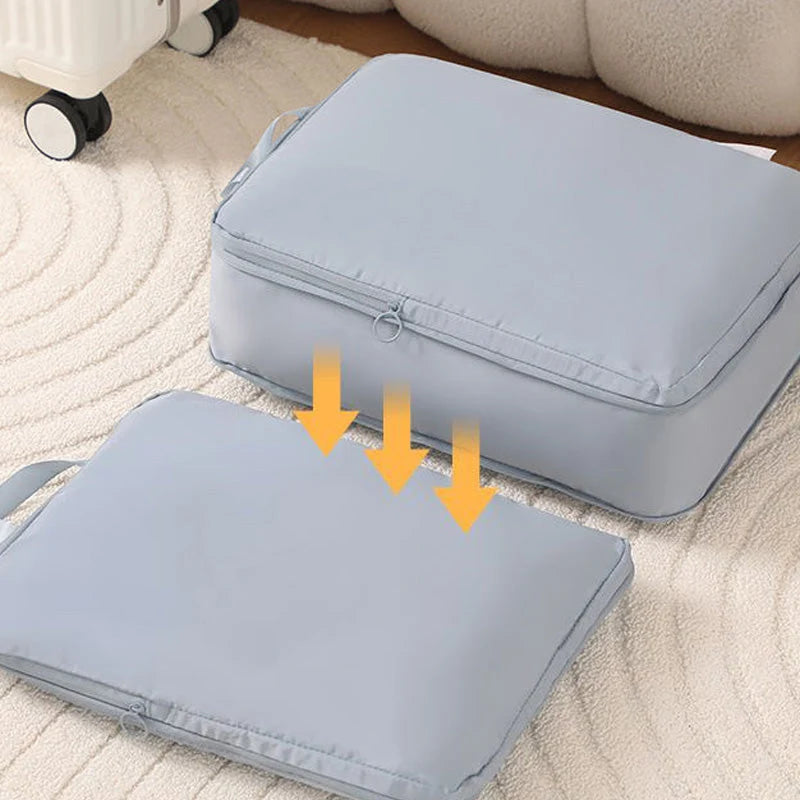 Travel Packing Bag Set Air-Compression Polyester 6-Piece