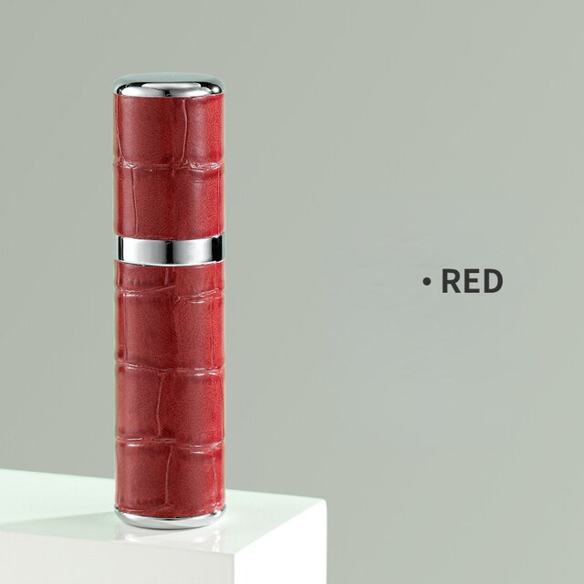 Travel Perfume Atomizer Refillable 5 Ml Leather Case