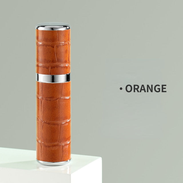 Travel Perfume Atomizer Refillable 5 Ml Leather Case