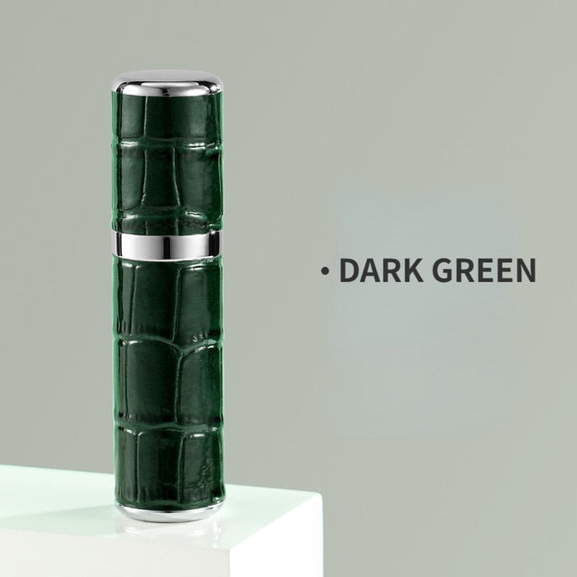 Travel Perfume Atomizer Refillable 5 Ml Leather Case