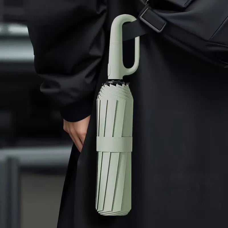 Travel Umbrella Auto Open Water-Repellent Ring Handle