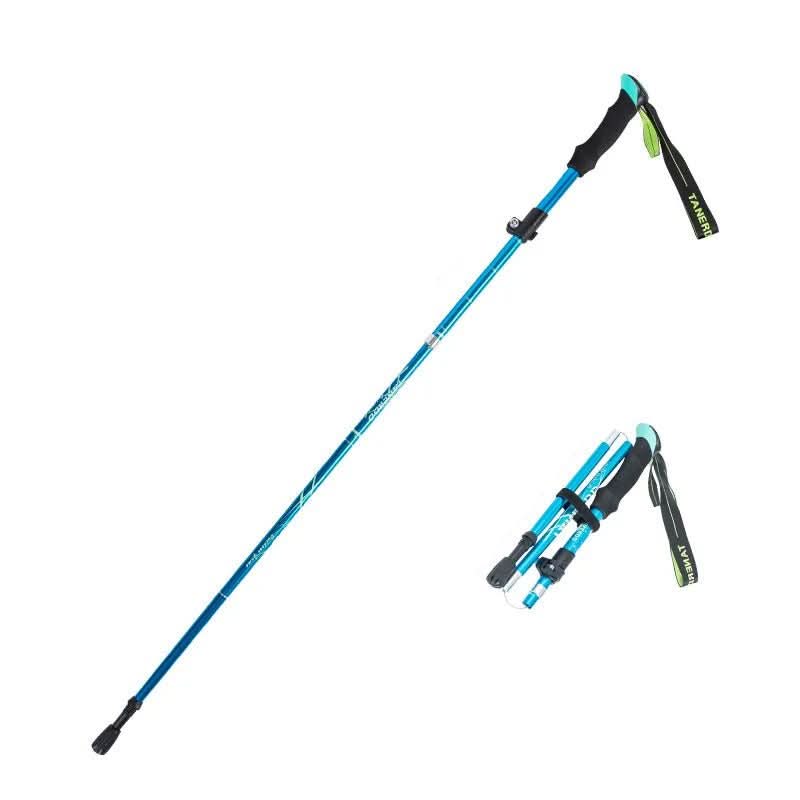 Trekking Poles Ultralight Aluminum Telescopic Tungsten Tip