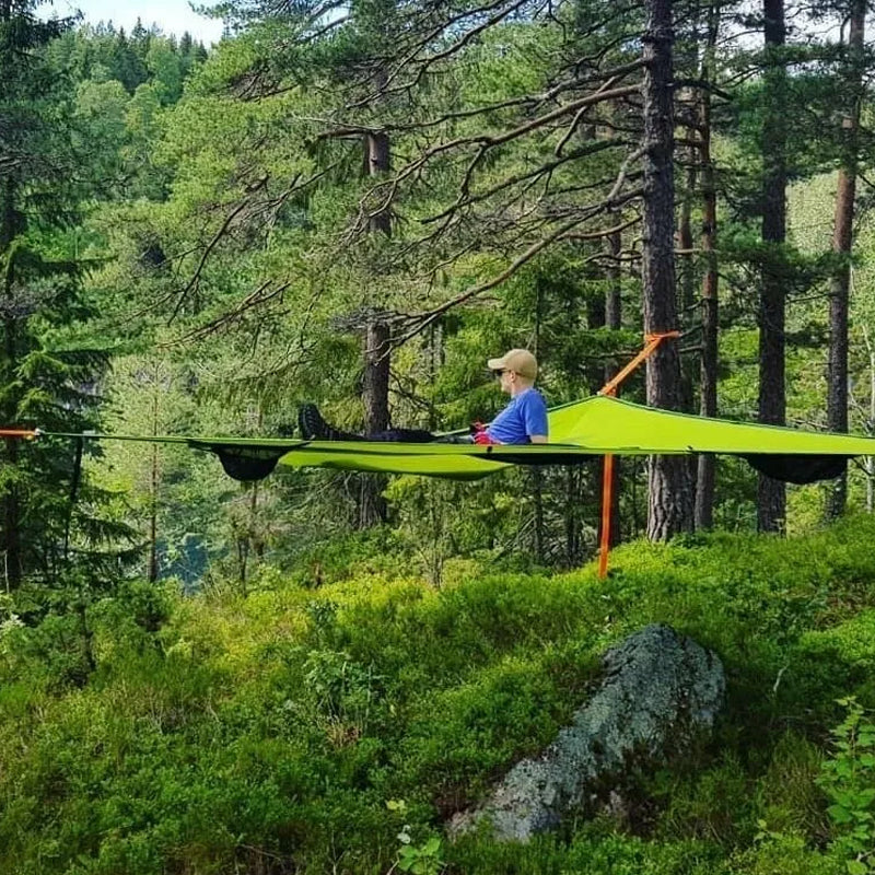 Triangle Hammock 3-Person Anti-Roll Straps & Adjustable Ropes