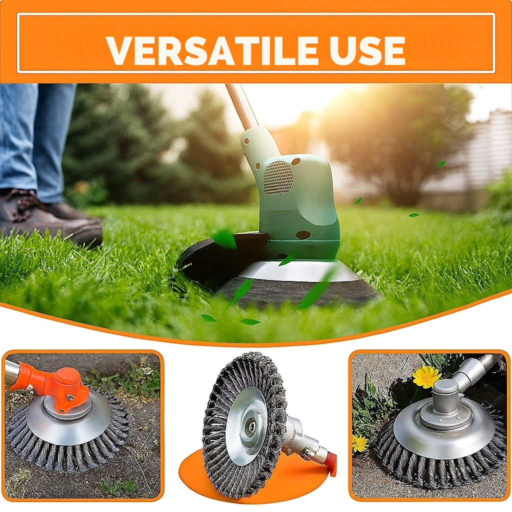 Trimmer Brush Head Root-Level Weed Removal Carbon Steel