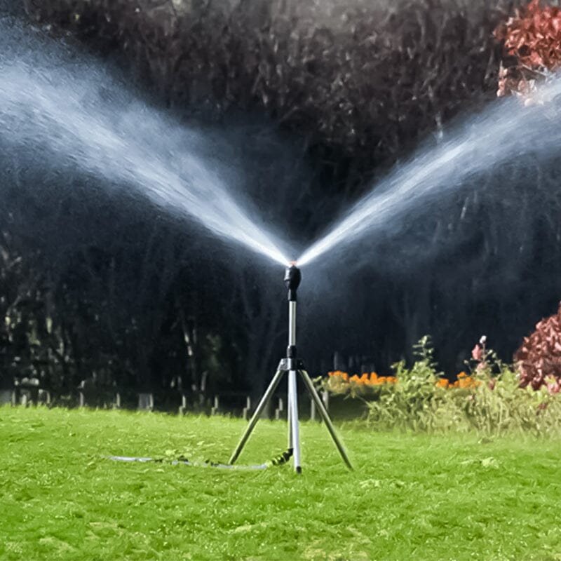Tripod Sprinkler 360 Degree Rotation Height Adjustable Stainless Steel