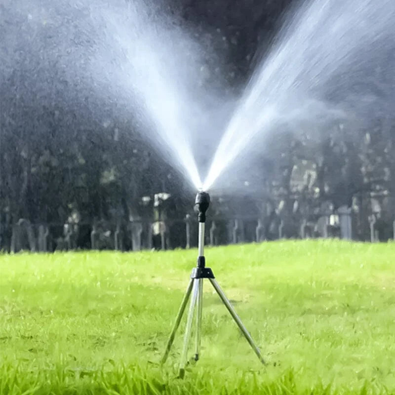 Tripod Sprinkler 360 Degree Rotation Height Adjustable Stainless Steel