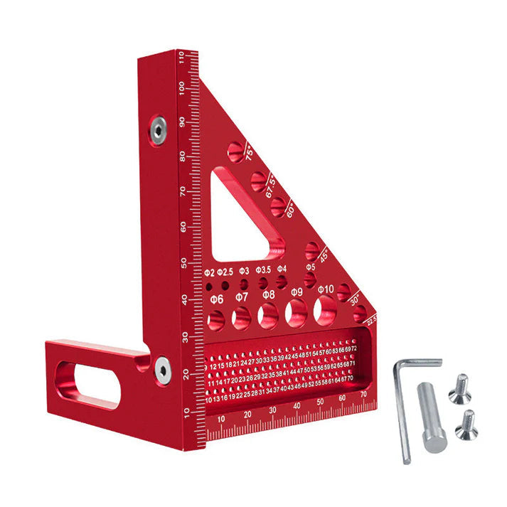 Try Square Anodized Aluminum Drill Guide & Angle Marks