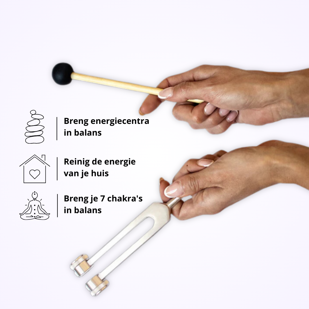 Tuning Fork 128 Hz Aluminum Alloy Striker & Pouch
