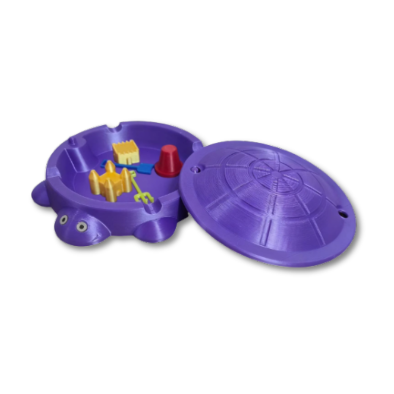 Turtle Sandbox Compact Removable Shell Sand & Accessories