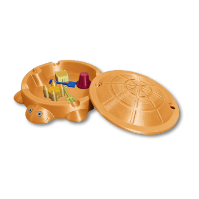 Turtle Sandbox Compact Removable Shell Sand & Accessories