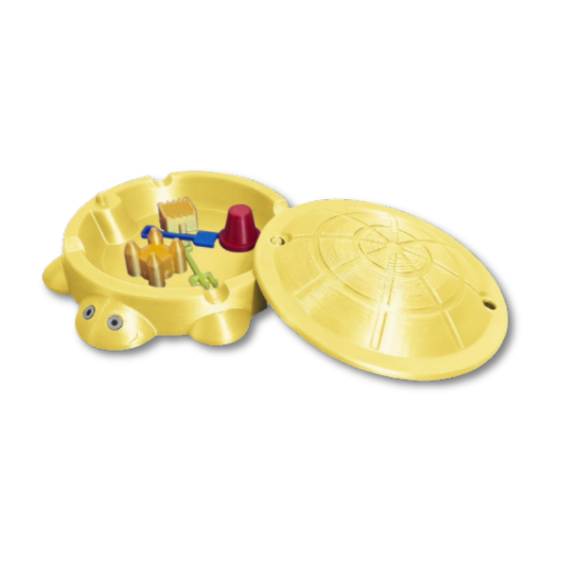 Turtle Sandbox Compact Removable Shell Sand & Accessories