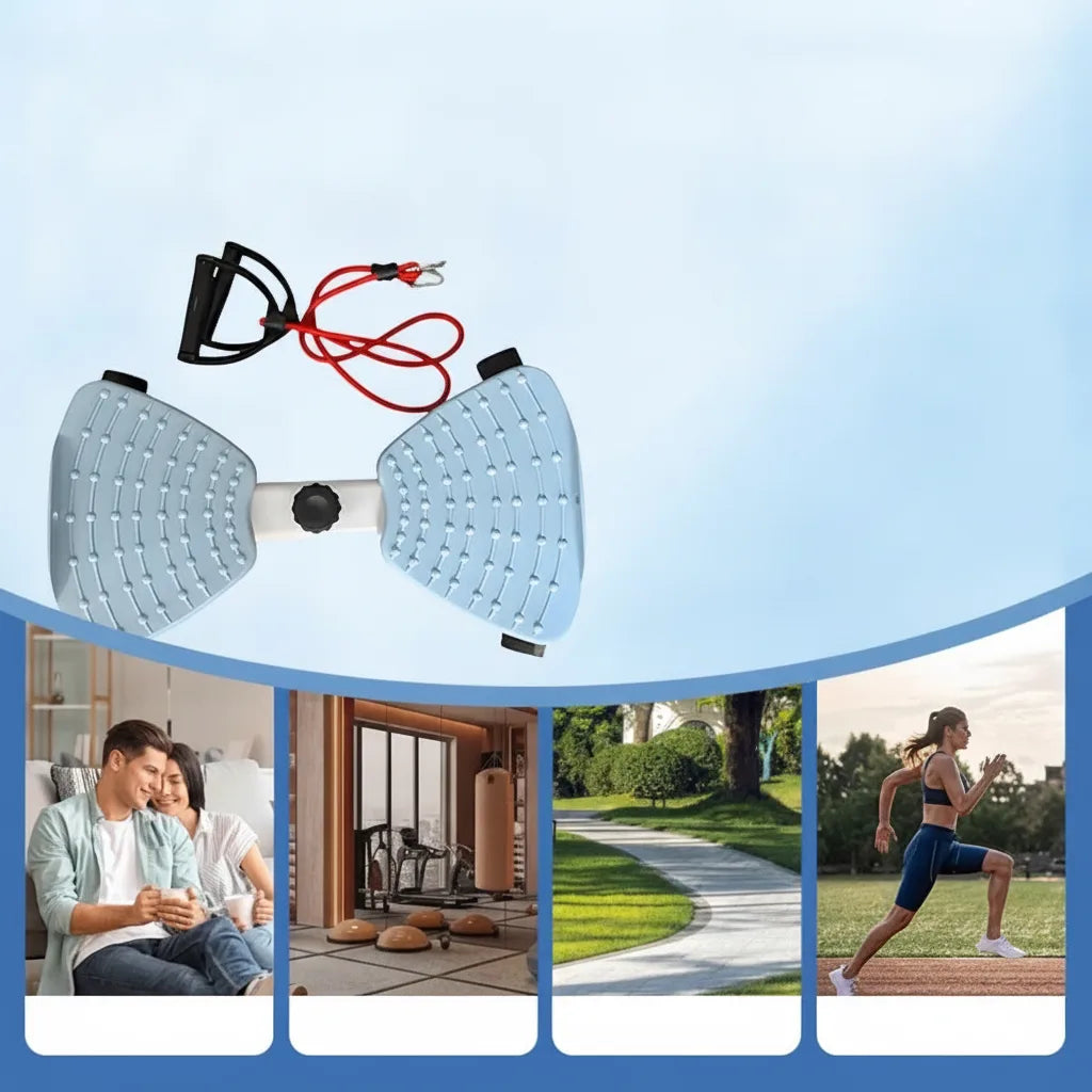 Twist Board Rotating Non-Slip Platform & Adjustable Resistance Bands