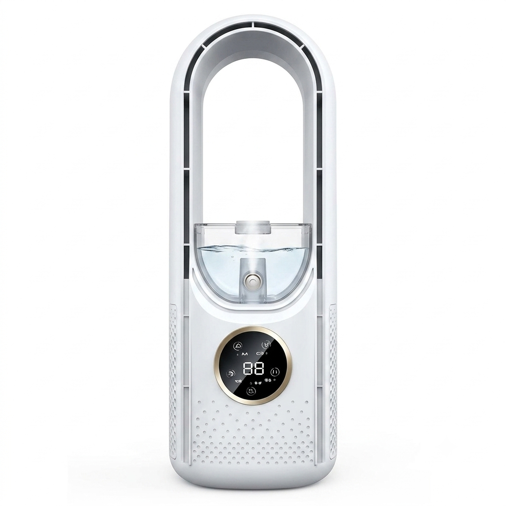 USB Air Cooler Tower Evaporative Cooling 100ml Tank Whisper-Quiet