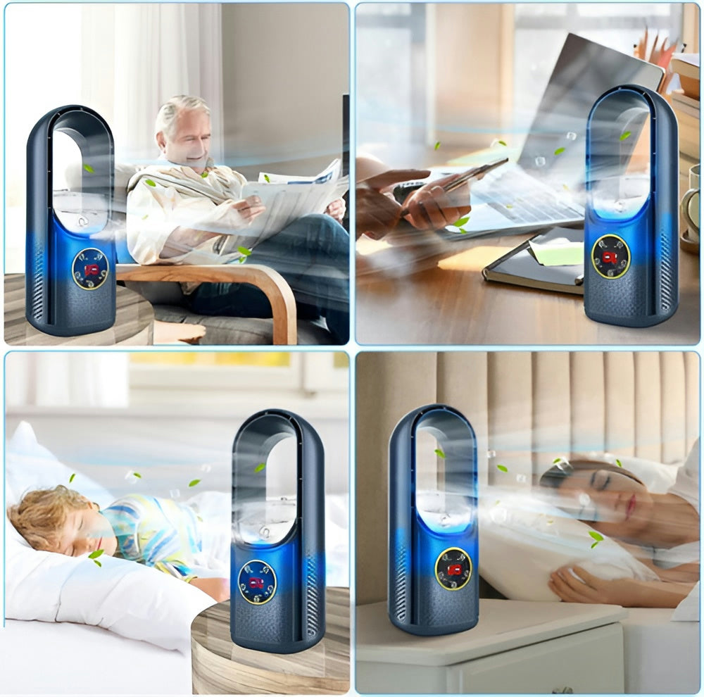 USB Air Cooler Tower Evaporative Cooling 100ml Tank Whisper-Quiet