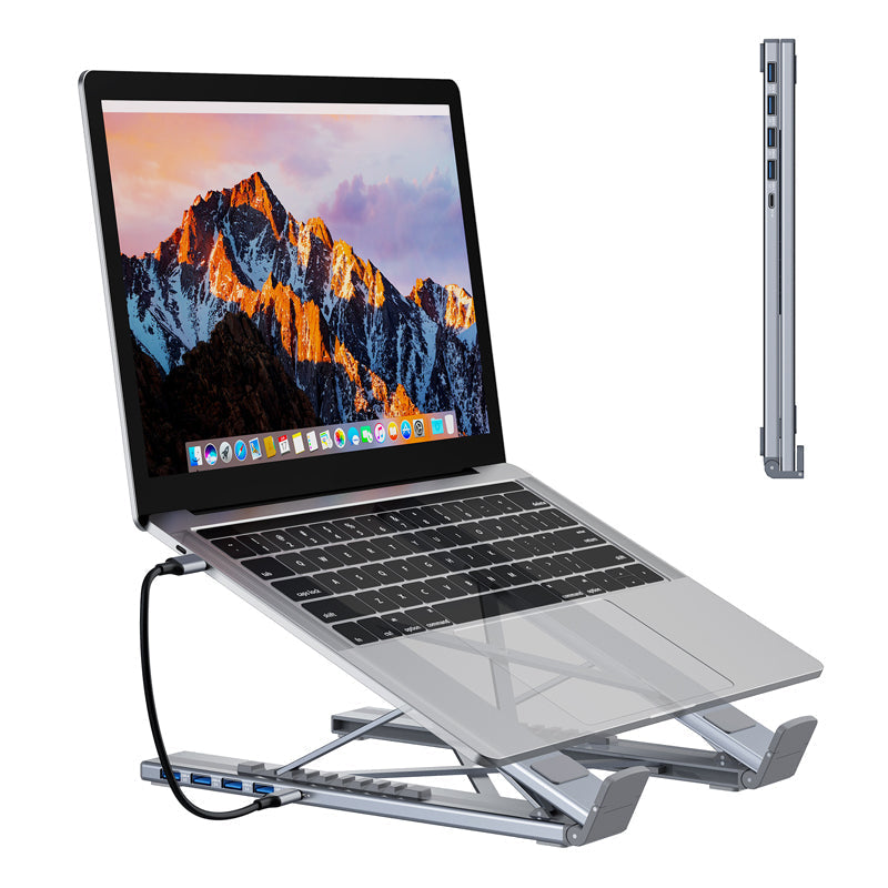 USB-C Docking Station Aluminum Laptop Stand 4K HDMI