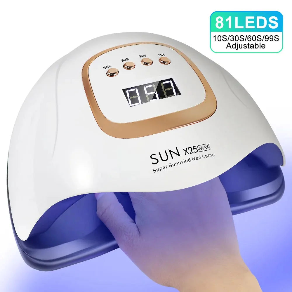 UV/LED Nail Lamp Fast Even Curing Timer & Sensor