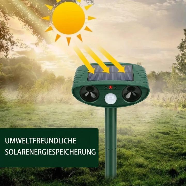 Ultrasonic Animal Repellent Solar-Powered Motion-Activated 29.5 Ft Range