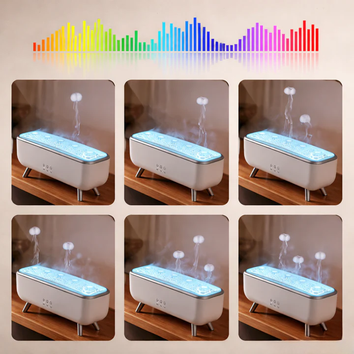 Ultrasonic Aroma Diffuser Jellyfish Mist & LED Mood Light