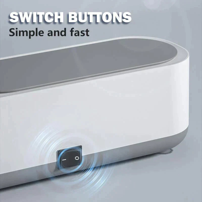 Ultrasonic Cleaner USB Powered Compact 3-Minute Clean