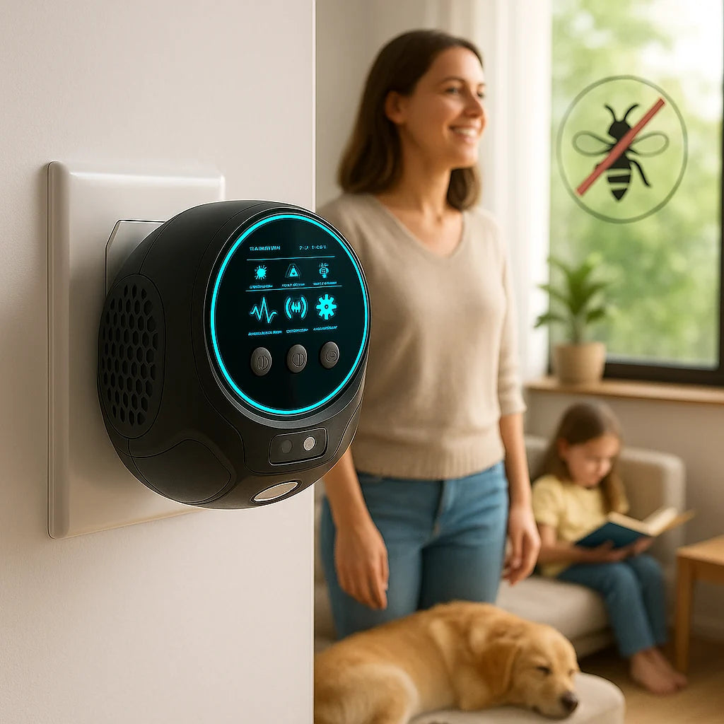 Ultrasonic Pest Repeller Chemical-Free Plug-In 360 Degree Coverage