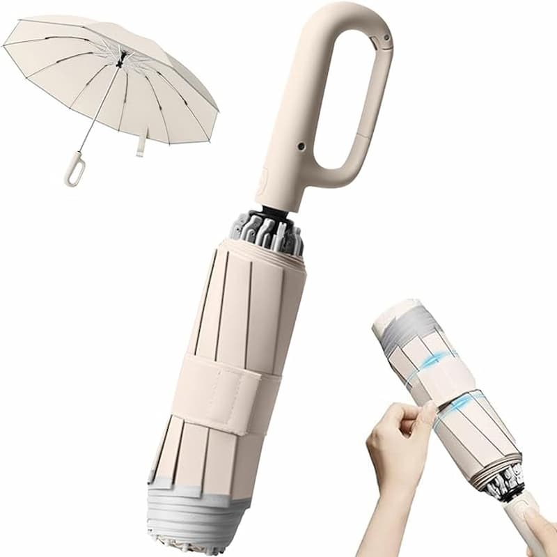 Umbrella Compact Automatic Water-Trap Folding Reflective Strip