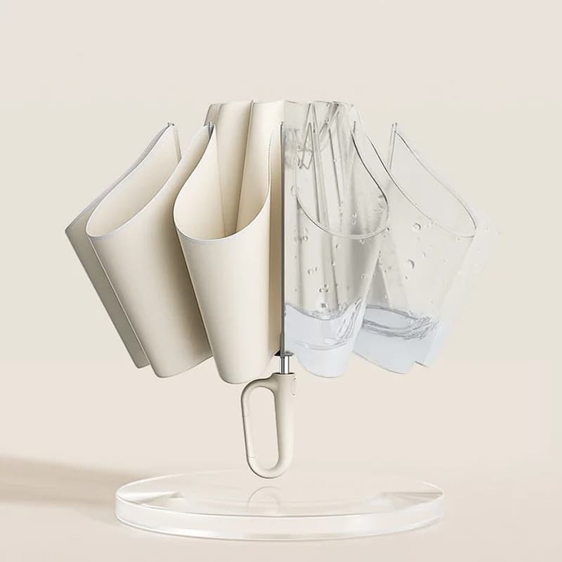 Umbrella Compact Automatic Water-Trap Folding Reflective Strip